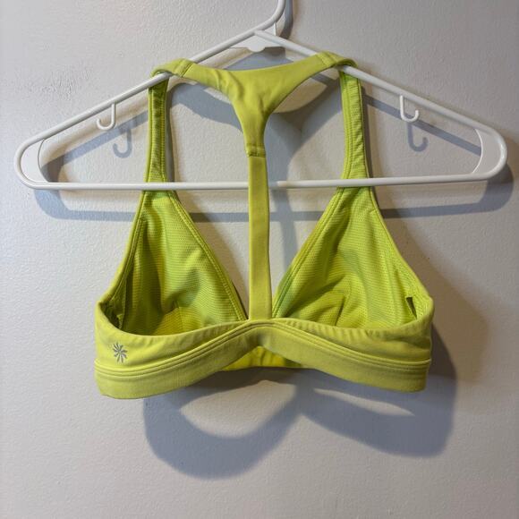 Athleta Women's Bright Yellow XS Sports Bra Triangle Top EUC Athletic Workout - Picture 5 of 5
